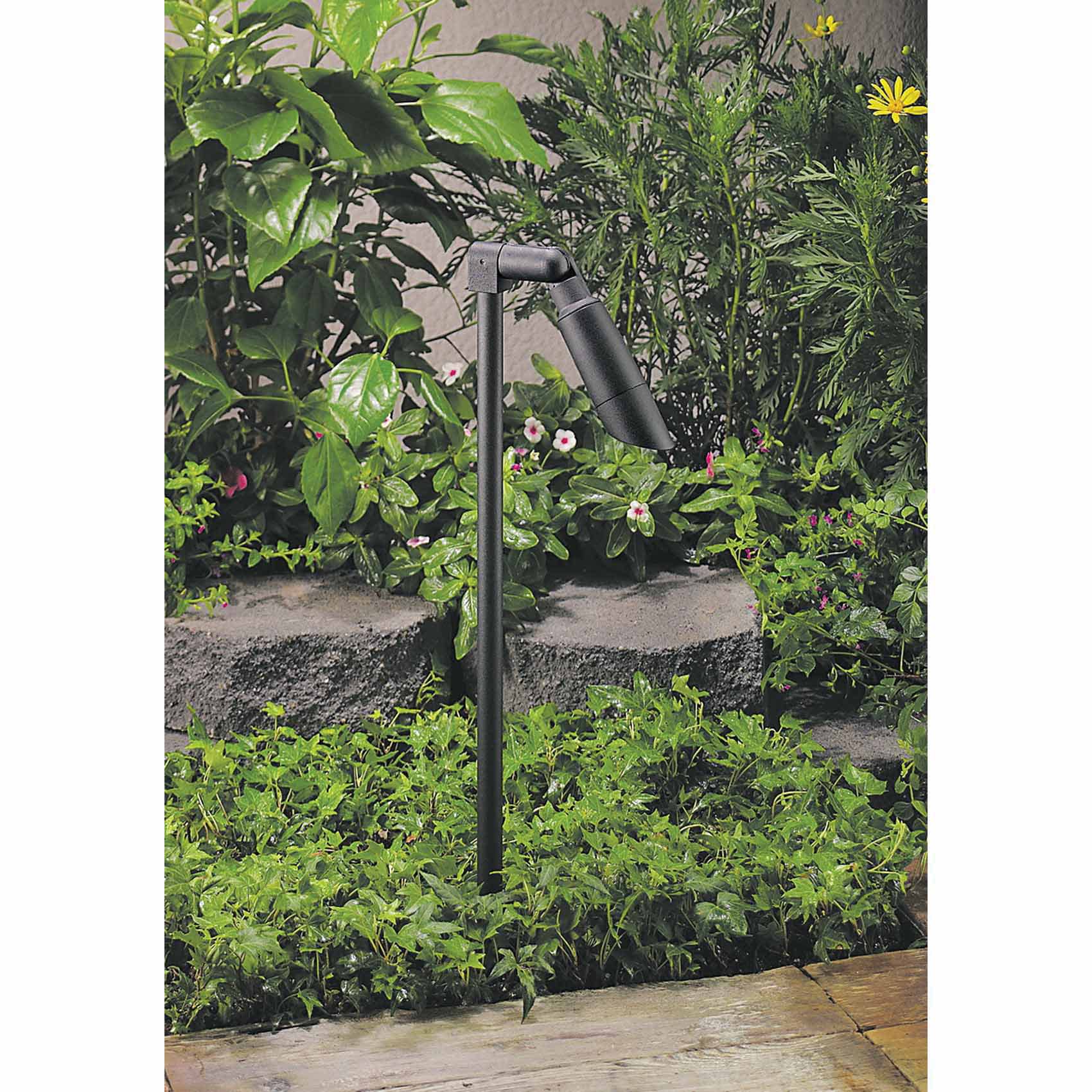 35 W Ceramic MR11 LED Standard Black Die-Cast Copper-Free Aluminum Landscape Series 4011 Model Path Light | VISML4011BFTD