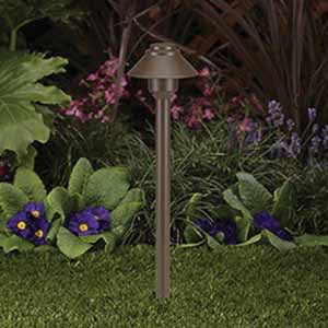 2.5 W T3 LED Standard Architectural Bronze Die-Cast Copper-Free Aluminum Landscape Series 2265 Model Path Light | VISPR2265Z25WT3