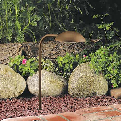 2.5 W Ceramic T3 LED Standard Dark Bronze Die-Cast Copper-Free Aluminum Landscape Series 7217 Model Path Light | VISPR7217DZ2WT3