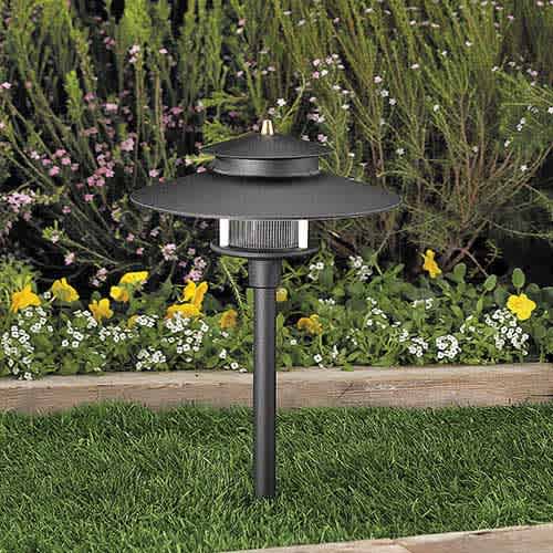 10 W Ceramic T3 Halogen Standard Black Die-Cast Copper-Free Aluminum Landscape Series 9206 Model Viking Path Light | VISPR9206B