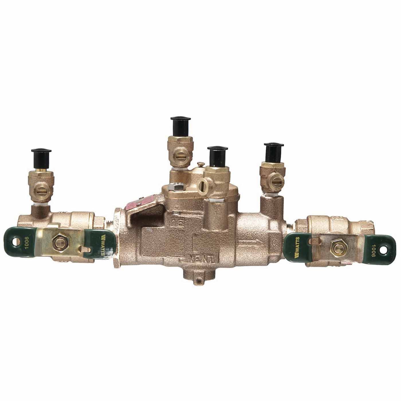 3/4" FNPT Lead-Free Bronze 175 psi LF009M3-QT Series In-Line Reduced Pressure Zone Assembly | WAT009QT007LF