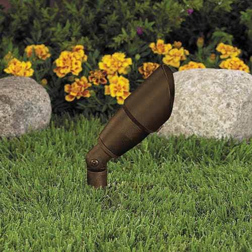 4.5 W Ceramic MR-16 LED Standard Dark Bronze Die-Cast Copper-Free Aluminum Landscape 2216 Series Round Up and Accent Light | VISGR2216DZ4W36