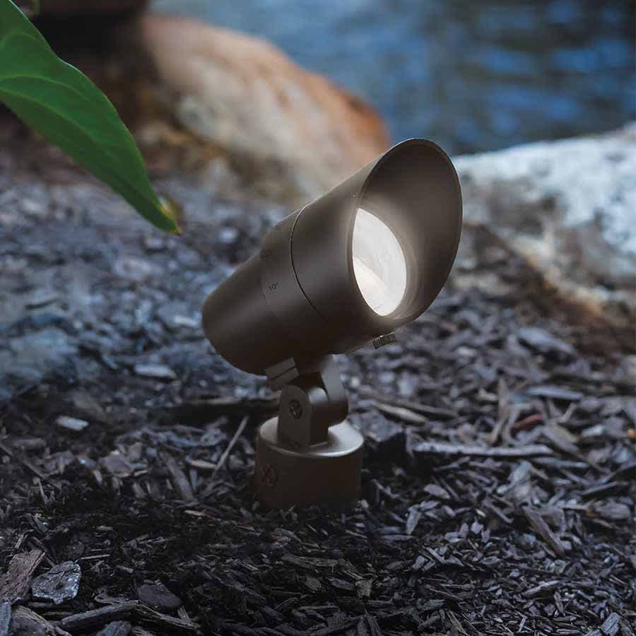 16 W 3000K LED Bronze Aluminum Landscape Accent Luminaire | WAC501130BZ