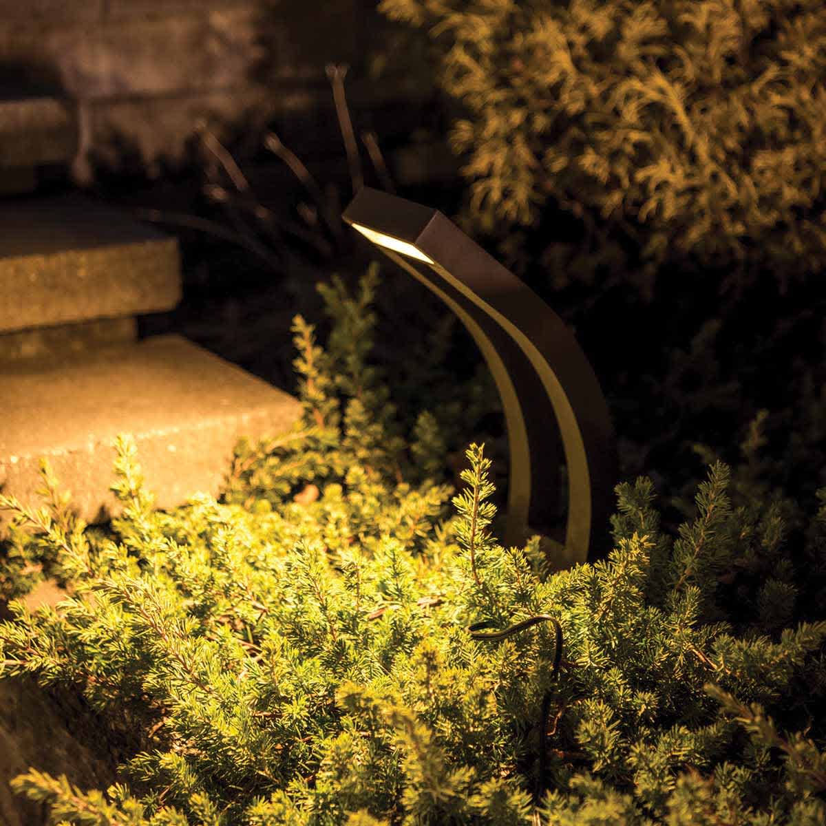 3 W 3000K LED Bronze Aluminum Small Slide Path Light | WAC631130BZ