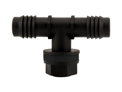 Hydro Flow Tub Outlet Tee Fitting w/ 2 Gaskets - 3/4 in - Display Box (25/Box)