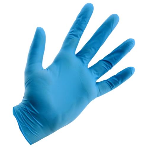 Grower's Edge Light Blue Powder Free Nitrile Gloves 4 mil - X-Large (100/Box)