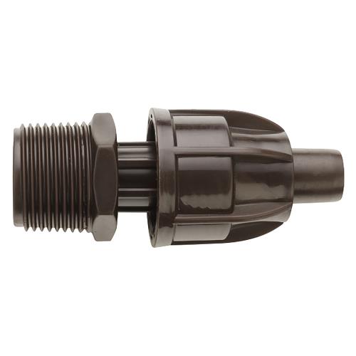 Netafim 17mm TechLock x 3/4 in MPT Male Adapters (25=1/Bag) [TLCK075MA]