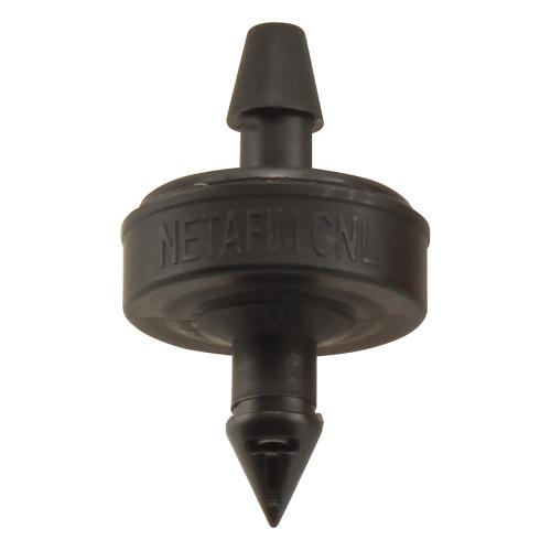 Netafim Self Piercing Pressure Compensating Emitters w/ Internal Check Valve - 1.0 GPH (Black) (25/Cs) [SPCV10-25]