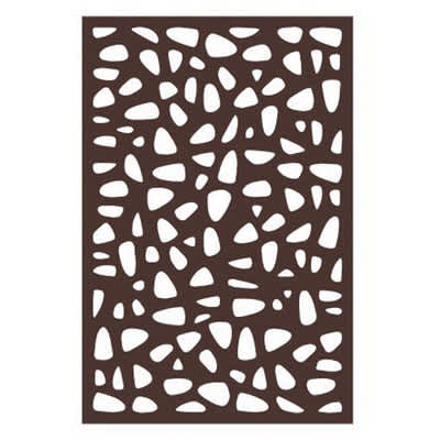 48" x 70" x 5/16" Wood Natural Brown Decorative Fence Panel | OUTUSADSDA1