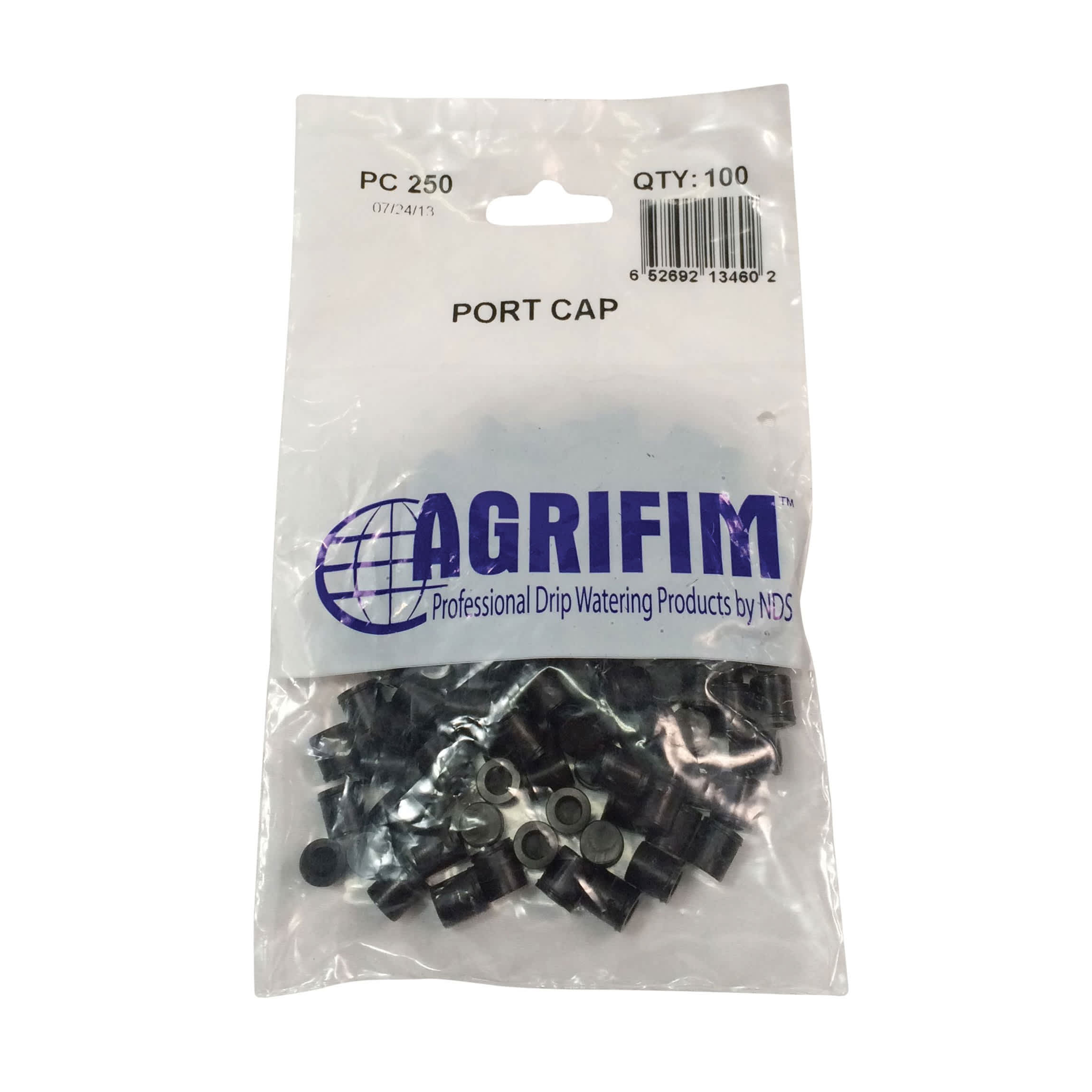 Barb Black Port Cap | AGFPC250