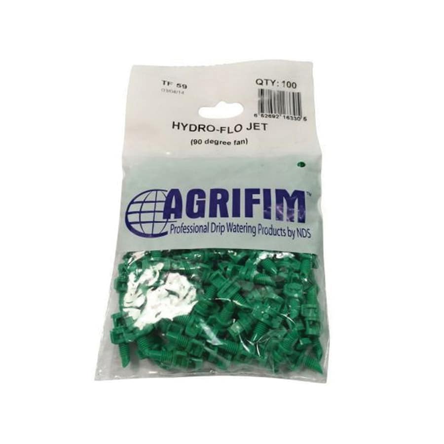 6' 90 Degrees Fan Spray 18 gph Green 1-Piece Micro-Spray Jet | AGFTF59