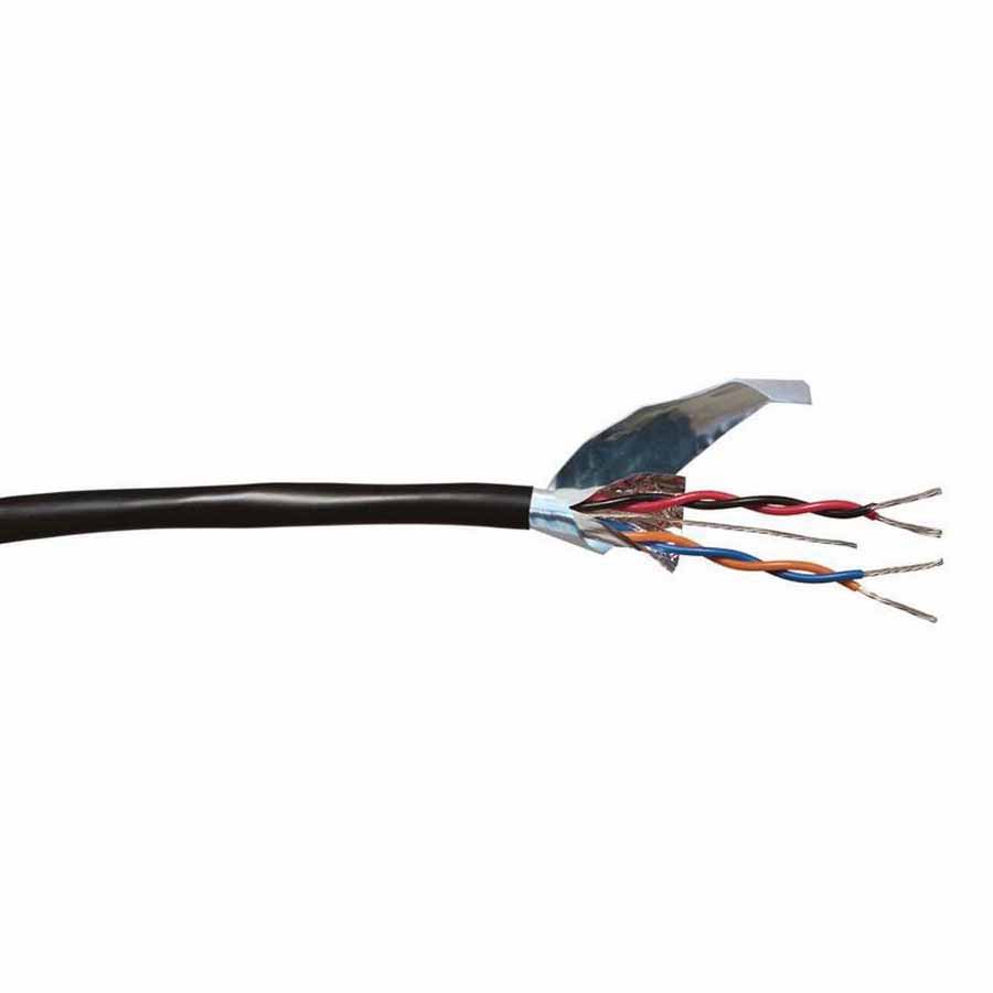 18/4 1000' PE Blue/Orange, Black Jacket Underground 2-Pair Shielded and Armored Direct Burial Communication Wire | WICP7171DA