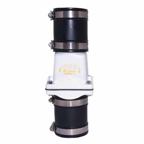 2" Slip White PVC 25 psi Full Flow Union with NHP Check Valve | ZOE300021