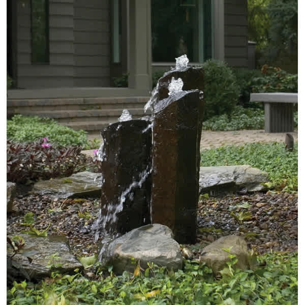 Mongolian Basalt Column Landscape with Set of 3 Fountain Kit | AQS58089