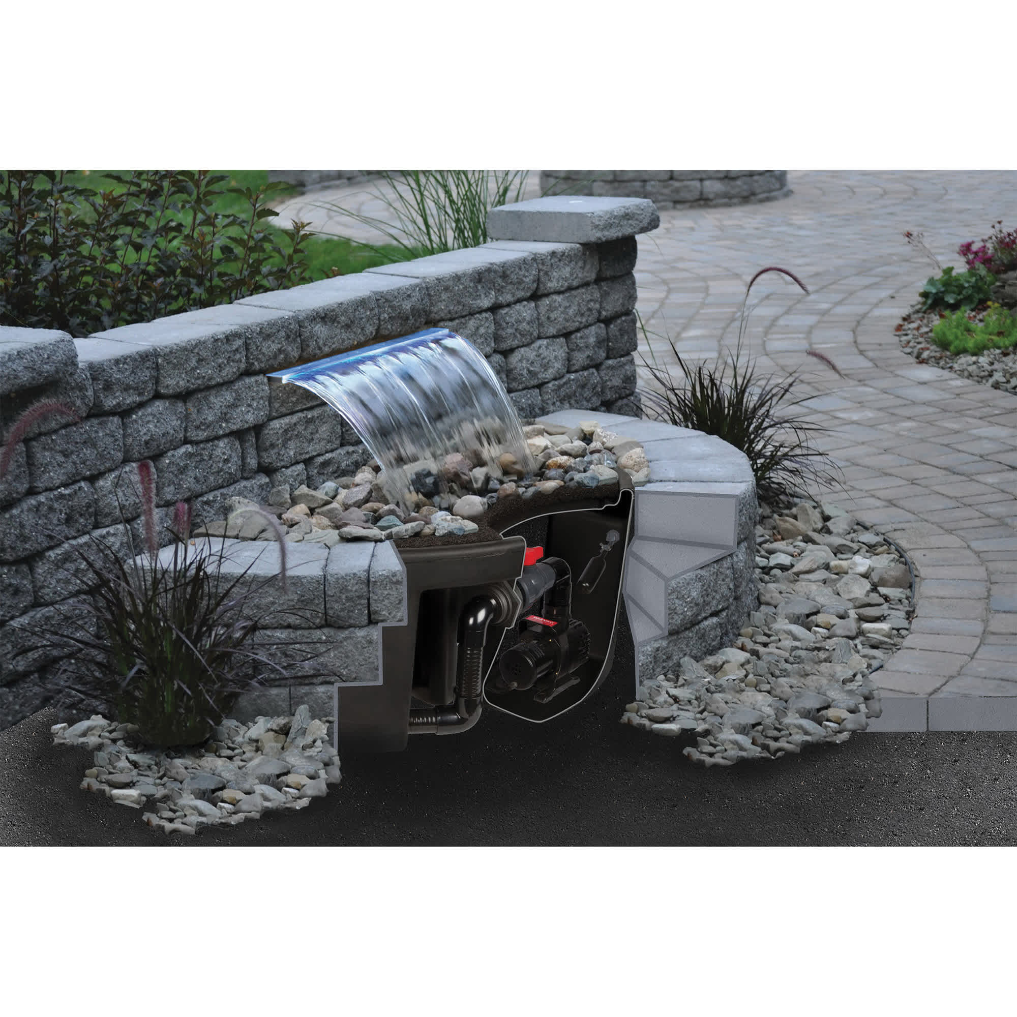 Atlantic Water Gardens Basin Kit, 24" x 56" x 16" 42 gal w/36" Pond-Free Basin | CFBASINKIT36