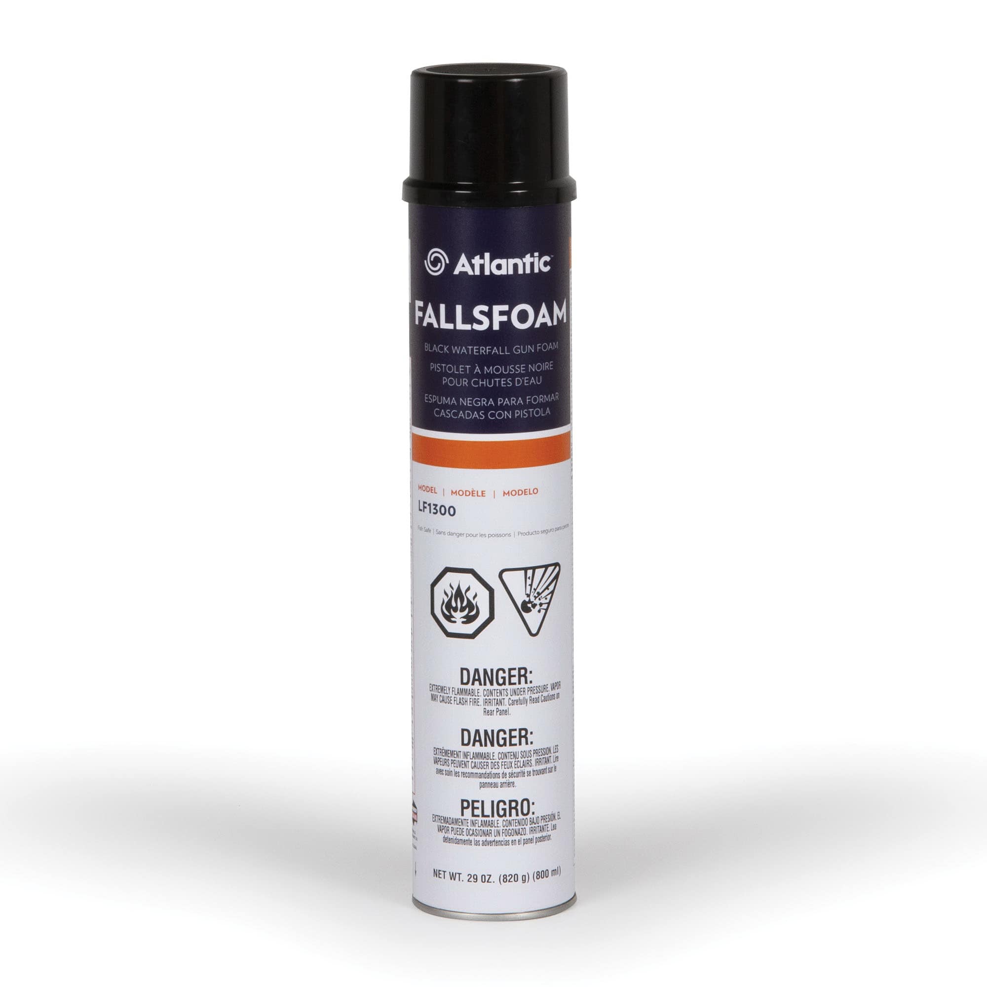 Black Waterfall Gun Foam, 29 Oz Can | Awglf1300