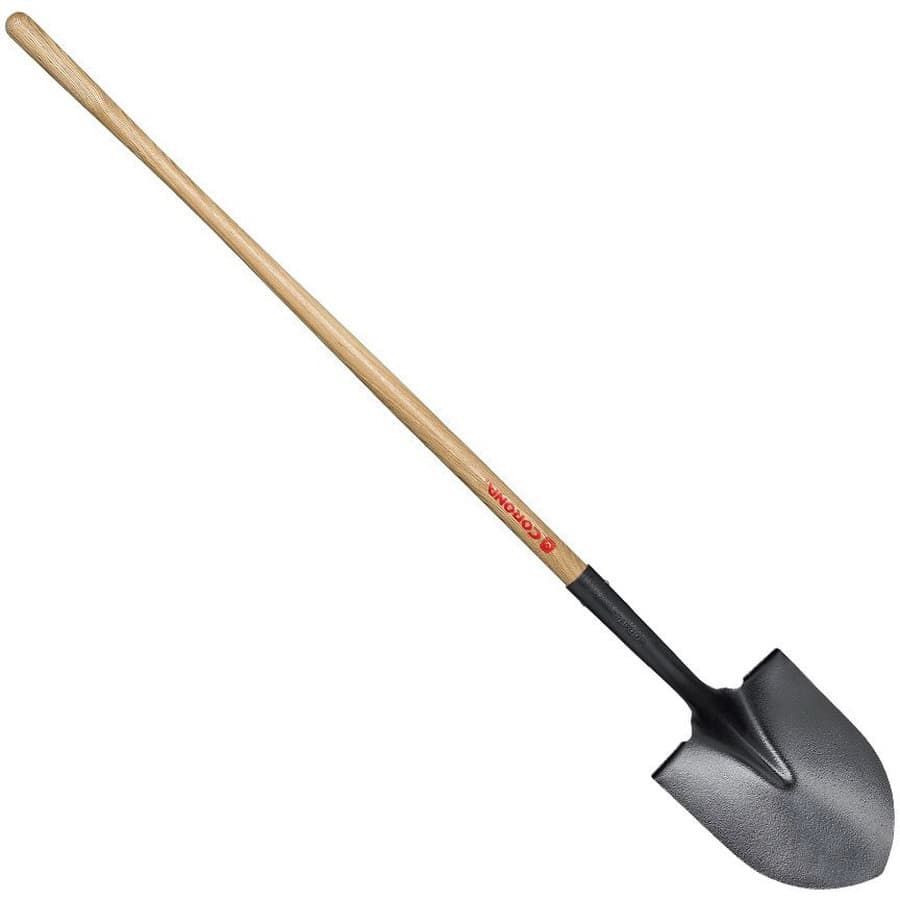 Corona Clipper Round Point Shovel, Tempered Steel Blade Ash Wood Handle | SS 26000