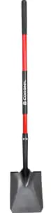 4" Tempered Steel Blade 14 ga Fiberglass Handle Hollow-Back Square Point Shovel | CORSS31020