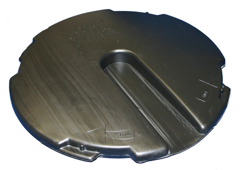 ADS Sump Lid, Solid HDPE Locking Black 18" | DFEPITLIDHD