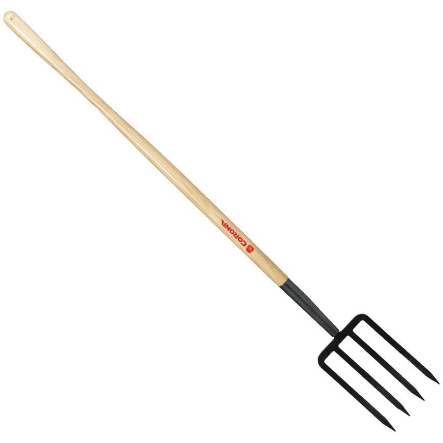 Tampered Steel Blade 48" Northern Ash Wood Handle 4-Tine Spading Fork | CORFK70000