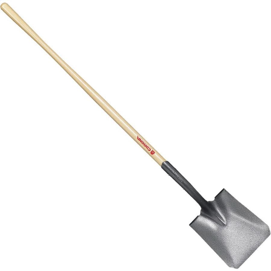 Tempered Steel Blade 14 ga 48" Northern Ash Wood Handle Closed-Back Square Point Shovel | CORSS61000