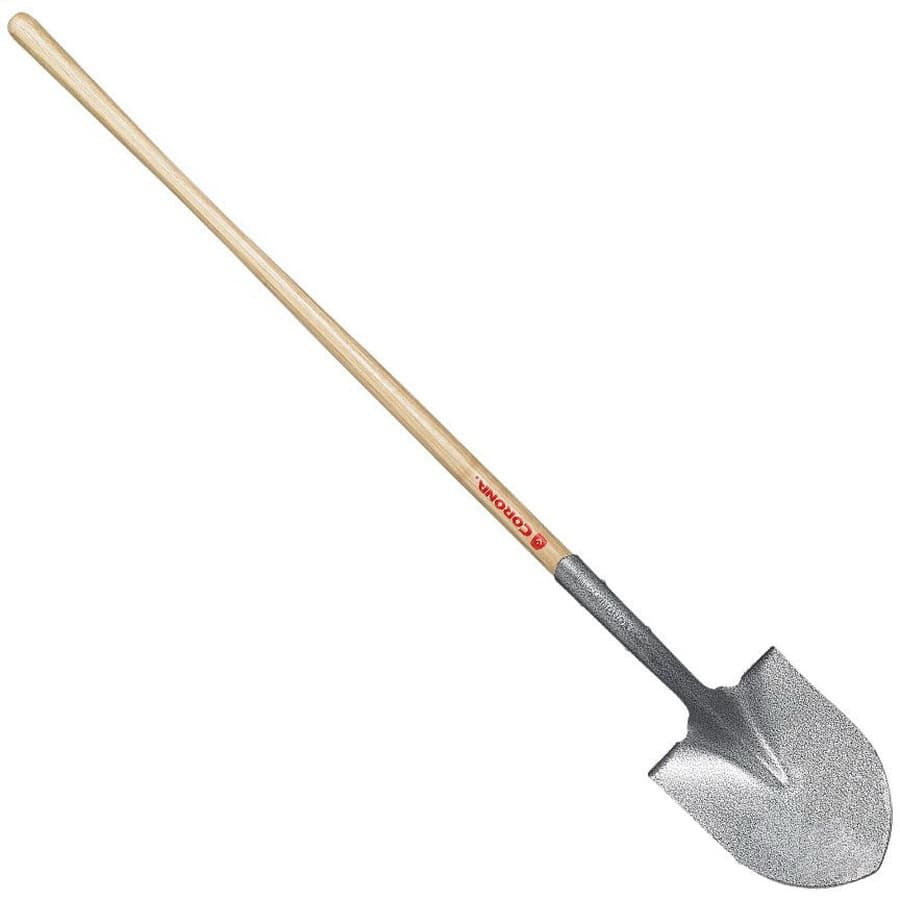 Tempered Steel Blade 14 ga 48" Northern Ash Wood Handle Hollow-Back Round Point Shovel | CORSS65000