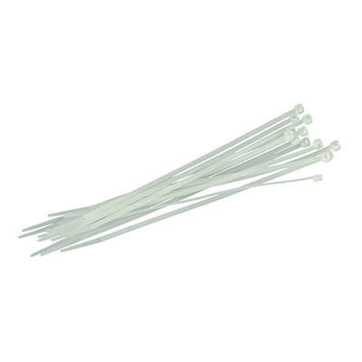 4" White Cable Tie | CSTCT4
