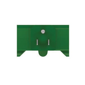 125 VAC 15 A 2-1/4" x 1-3/8" x 1-3/4" Green Heavy-Duty 3-Outlet Adapter | MEN3704143