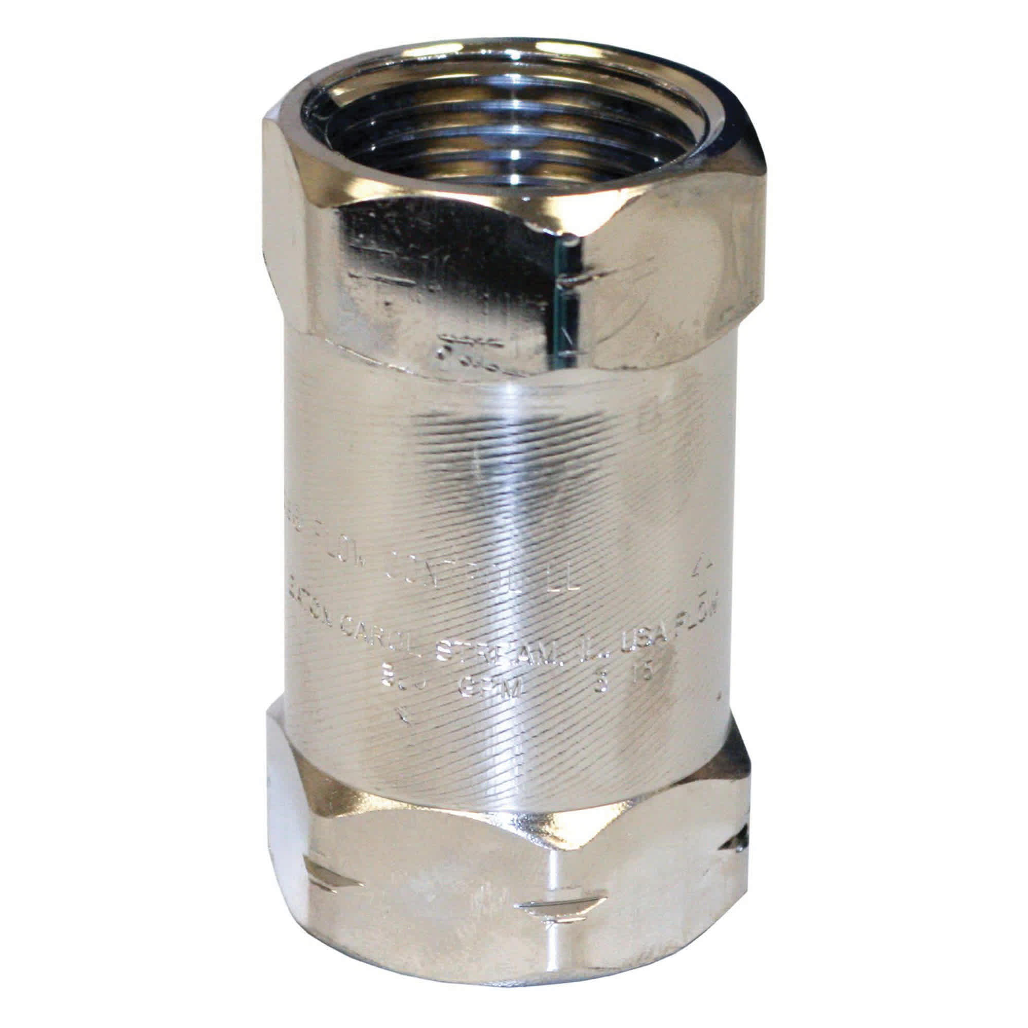 1" FNPT 15 to 25 psi 3 gpm Chrome Lead-Free Metal FRGX Series Flow Control Valve | MRLFRGX1030