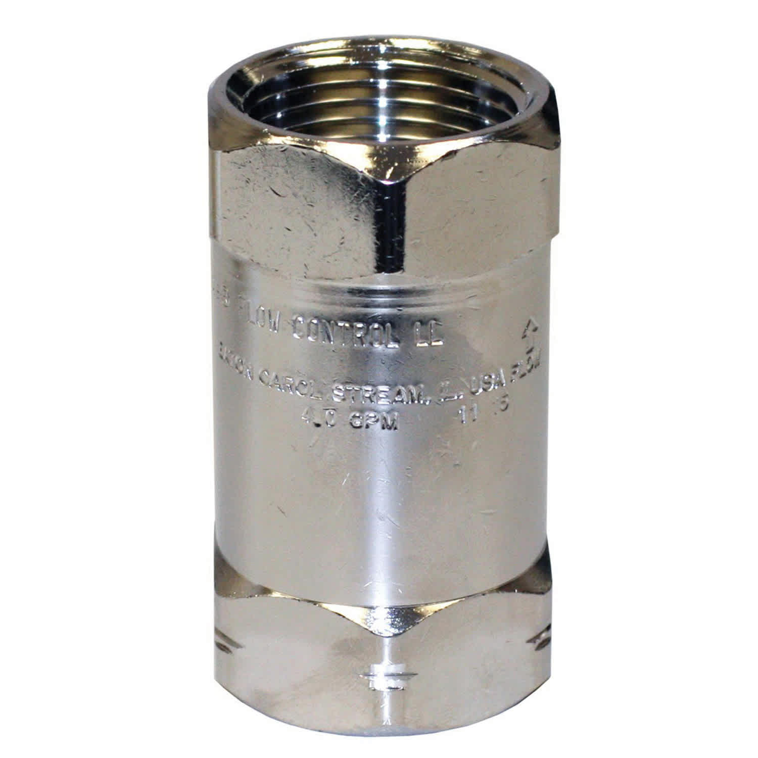 1" FNPT 15 to 25 psi 4 gpm Chrome Lead-Free Metal FRGX Series Flow Control Valve | MRLFRGX1040
