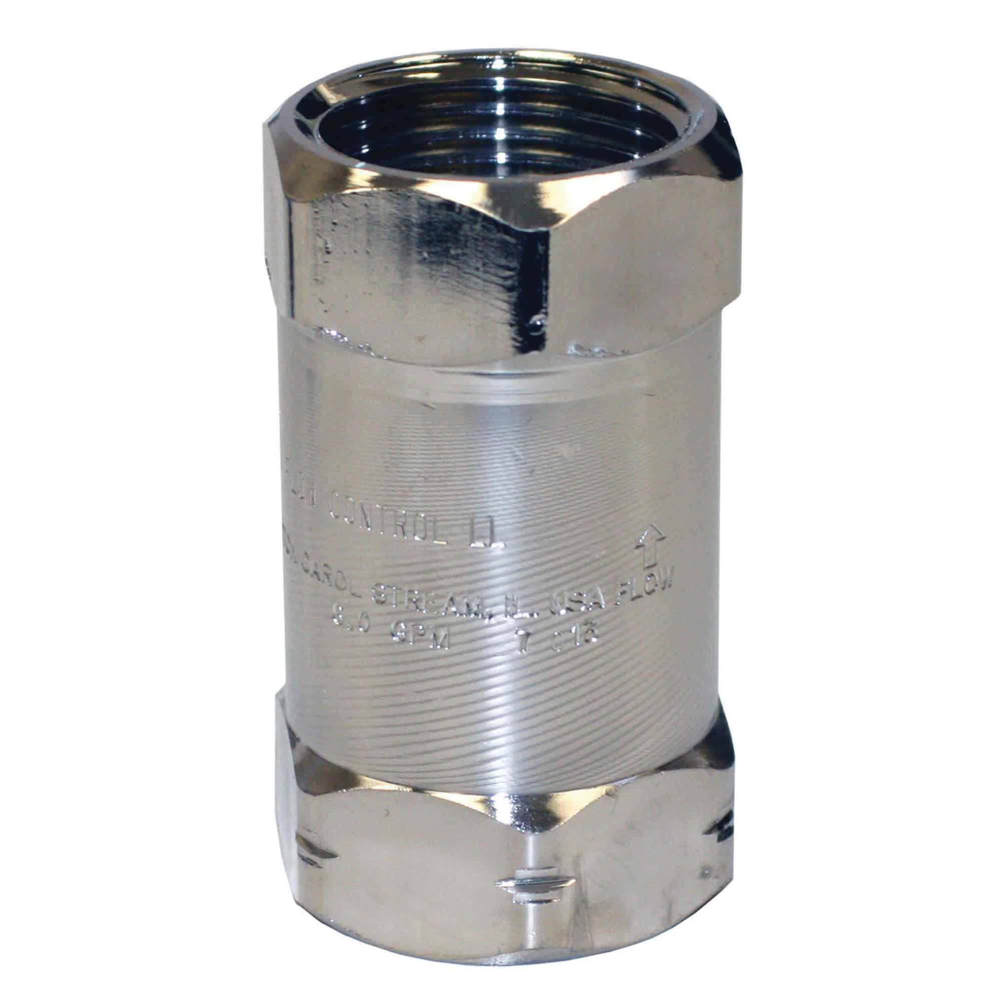1" FNPT 15 to 25 psi 6 gpm Chrome Lead-Free Metal FRGX Series Flow Control Valve | MRLFRGX1060