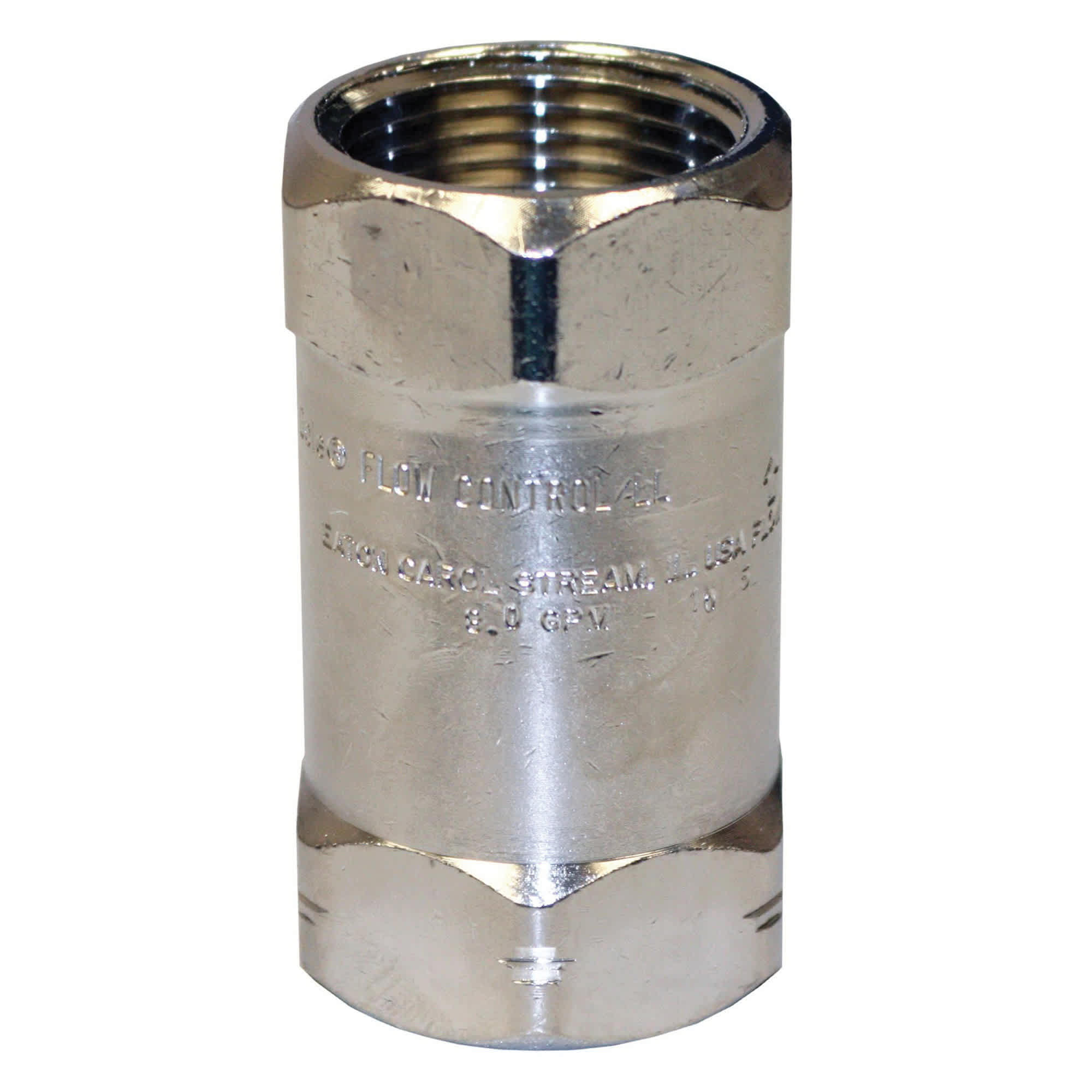 1" FNPT 15 to 25 psi 8 gpm Chrome Lead-Free Metal FRGX Series Flow Control Valve | MRLFRGX1080