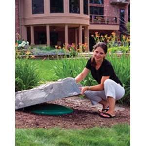 36" x 36" x 9" Polyethylene Fieldstone Gray Backflow Rock Enclosure | MOC112FS