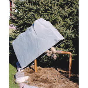 48" x 20" x 30" Polyethylene Fieldstone Gray Backflow Rock Enclosure | MOC116FS