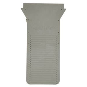 12.5" X 0.5" Light Gray Universal For Dura Slope Trench Drain End Cap |  DS-224