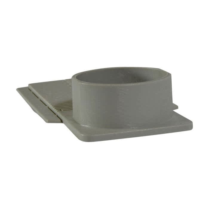13.75" X 2.38" Light Gray Universal For Dura Slope Trench Drain End Outlet |  DS-227