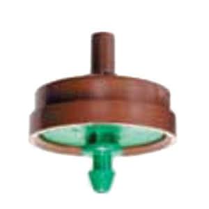 0.16 to 0.17" Inlet Barb x NIPS 2 gph Green Point Source Pressure Compensating TechFlow Drip Emitter | NETWPC20