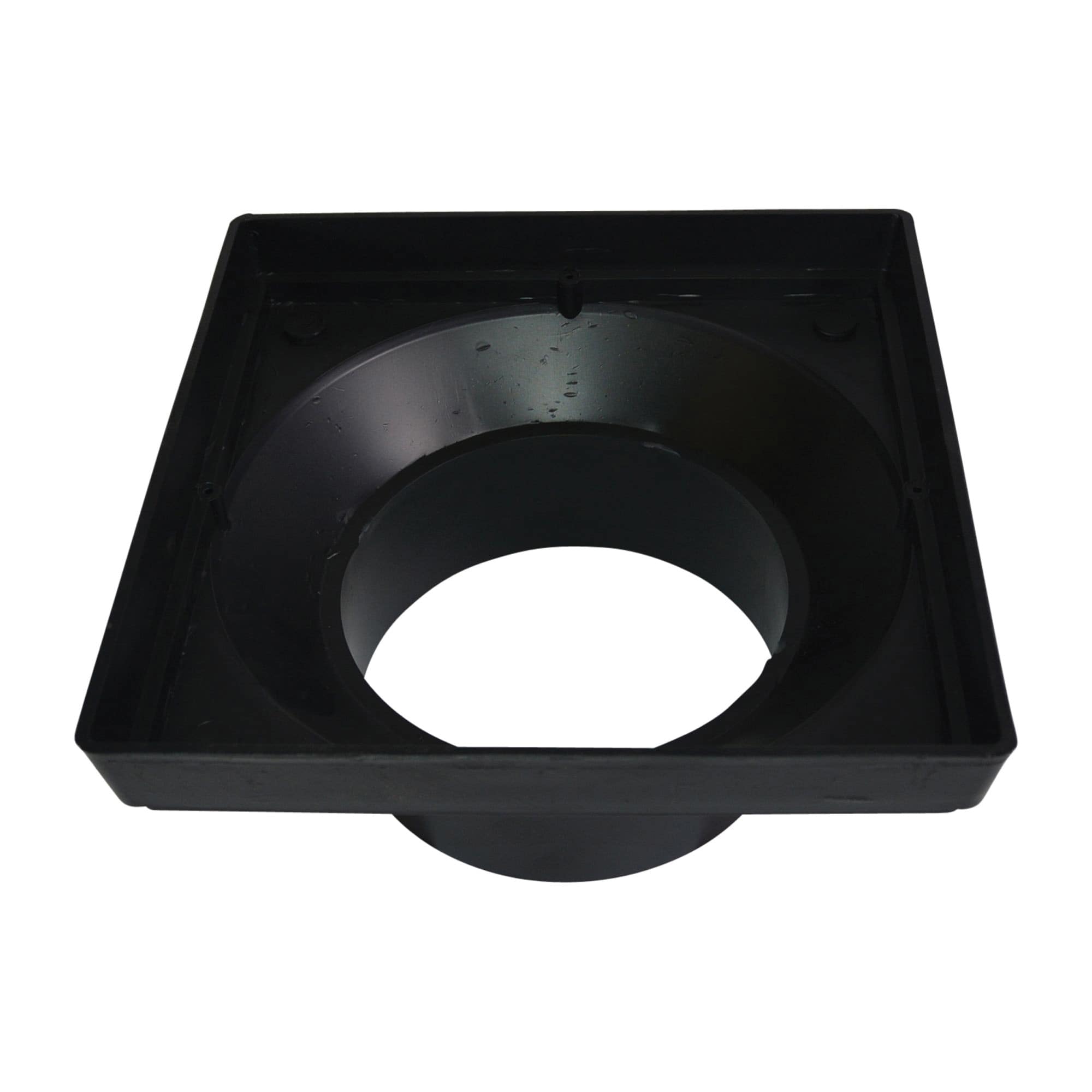 12" x 12" Square Black Low-Profile For 12" x 12" Catch Basin Spigot Adapter | NDS1222