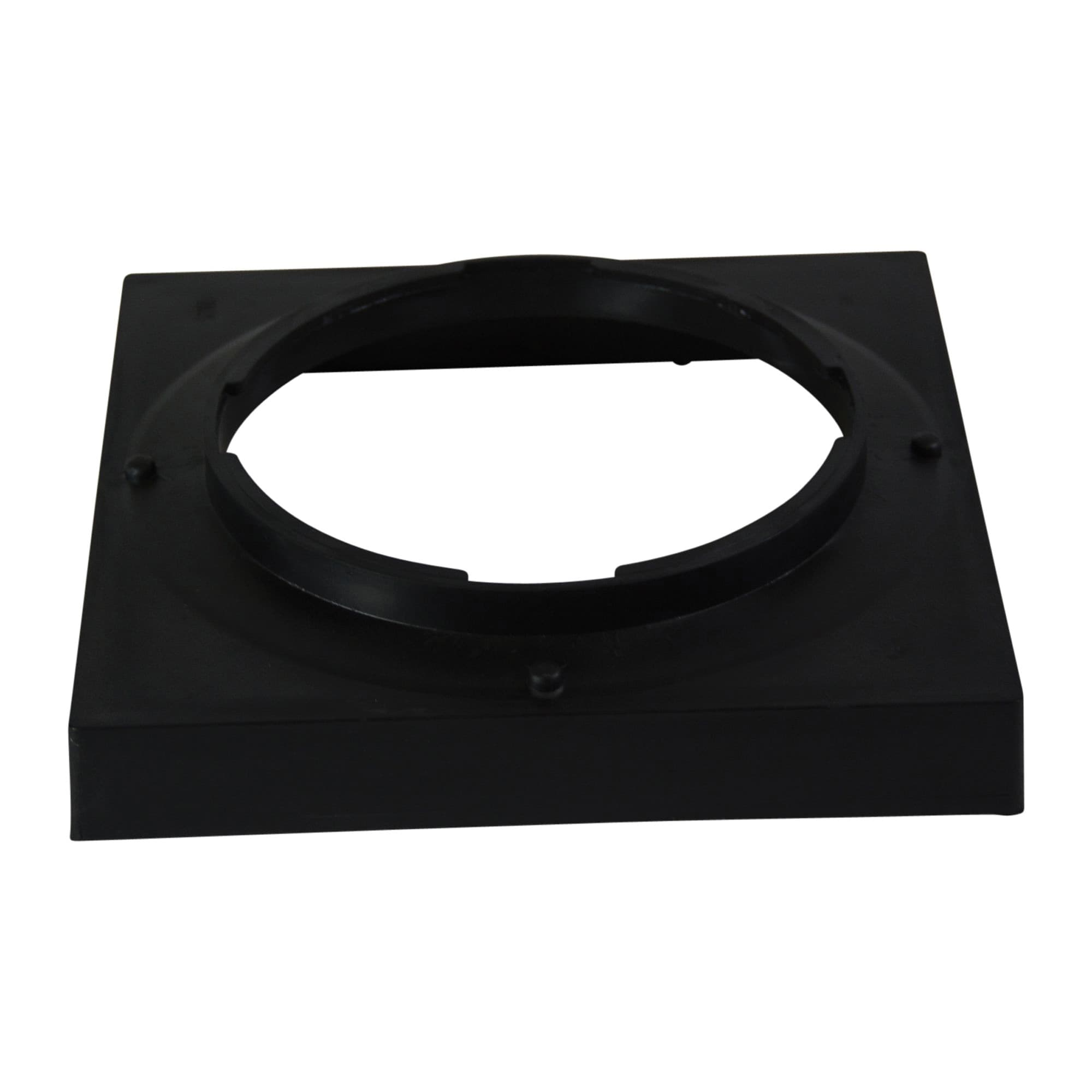 9" x 9" Square Black Low-Profile For 1242/1243/1245/1266 9" Catch Basin Series Adapter | NDS930