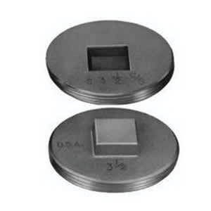 4" Brass Square Countersunk Plug | PAS1857