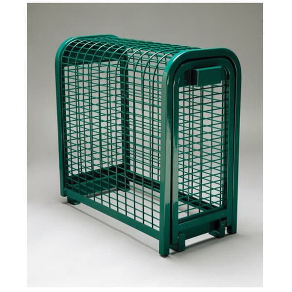 30" x 26" x 13" Forest Green/Plasti-Coat Powder Coated Cold Rolled Steel Guardian Cage | SBXGC30