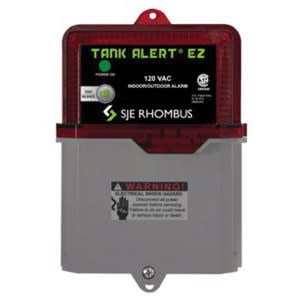120 VAC 82 dB 6' Cord 6.7" x 5.3" x 2.5' Water Alarm | SJETAEZ01HTB