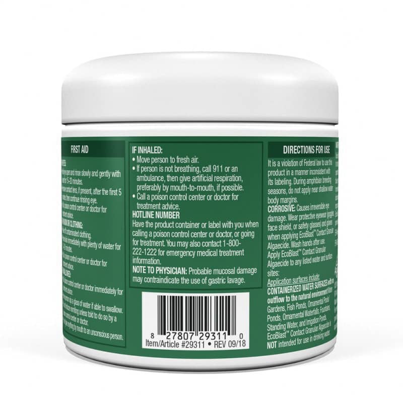 8.8 oz White Solid Granular Contact Algaecide | AQS29311