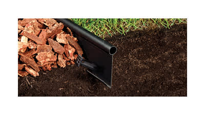 Plastic Strip Edging, 4-3/4" x 20' Flexedge, w/Stakes and Coupler | 44220