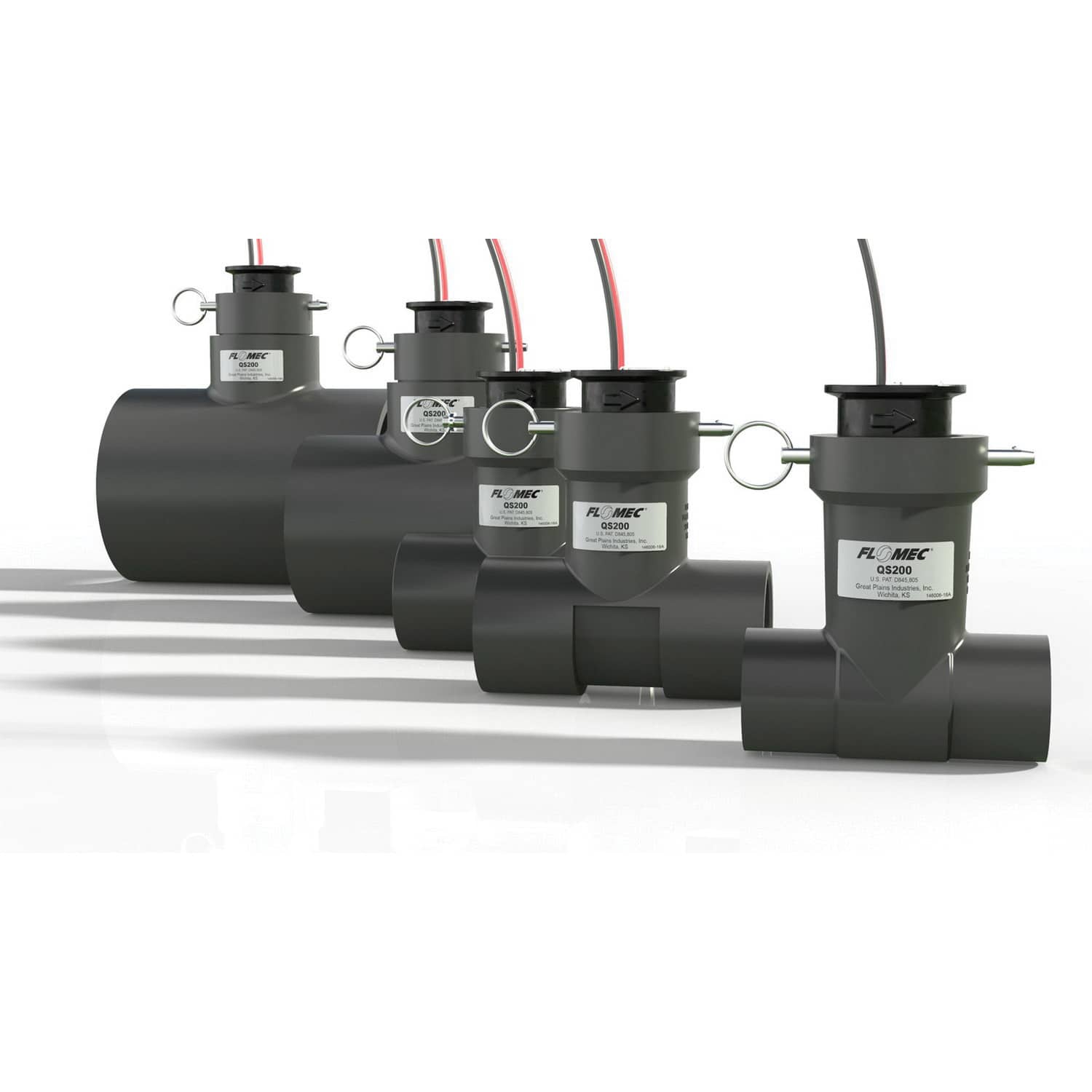 0.92 to 138 gpm 150 psi at 73 DegreesF 2" Slip QS200 Series Insertion Ultrasonic Flow Meter | FLMQS20020