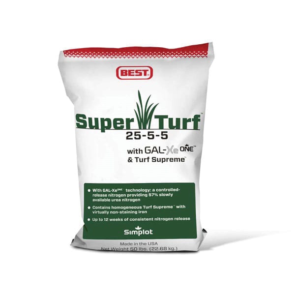 50 lb Bag Green Gray w/ GAL-Xe One & Turf Supreme Super Turf Fertilizer 25-5-5