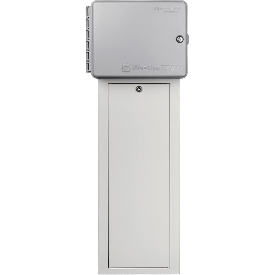 14" x 5-3/4" x 30" Powder Coated 16 ga Cold Rolled Steel LC Series with Key Lock Entry For WeatherTRAK LC+ Controllers Pedestal Enclosure and Adapter | WTPWTLCCPED