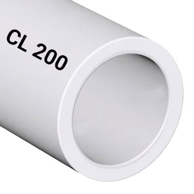 4" x 20' CL 200 SDR-21 Bell End White PVC Pressure Pipe