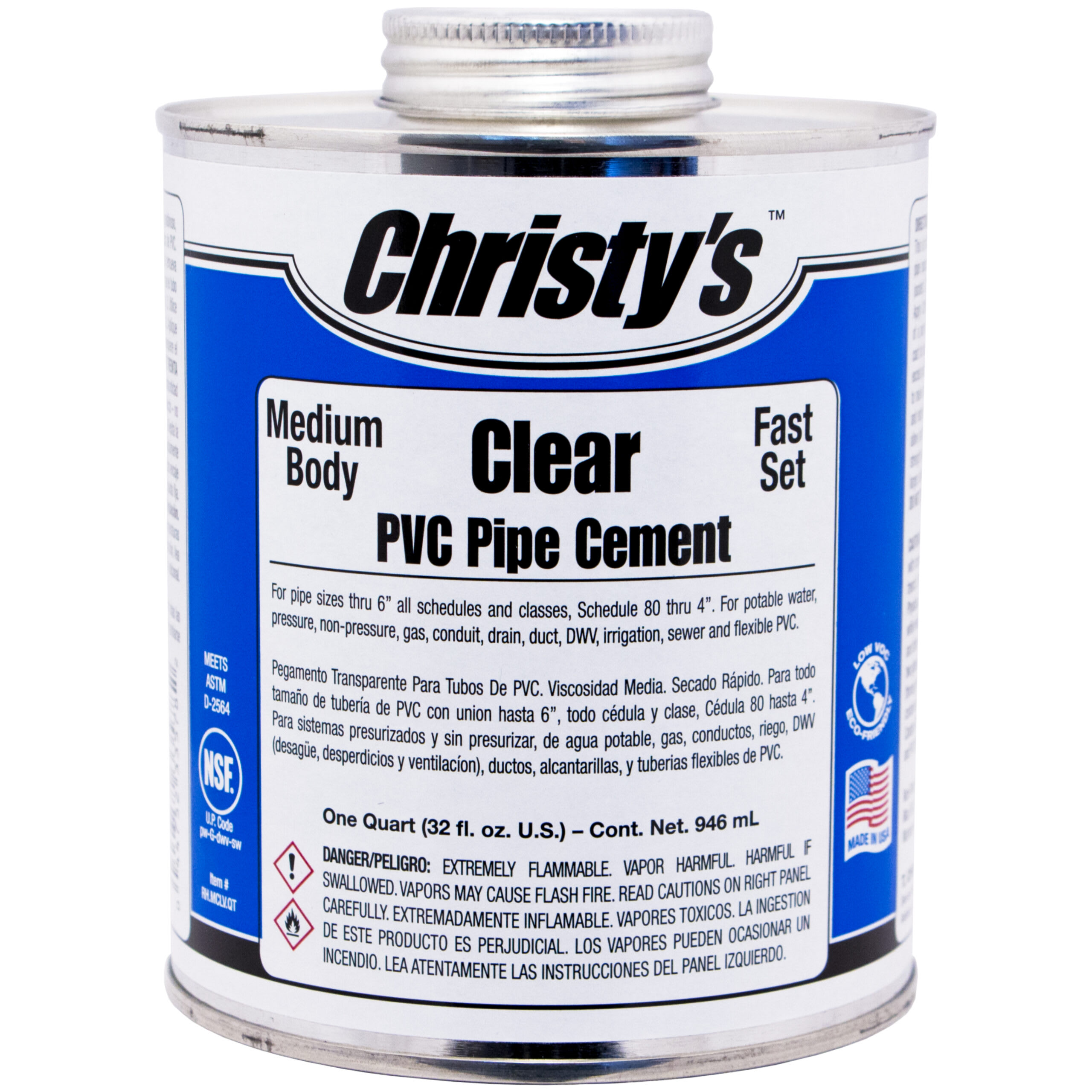 Christy Cement Pvc Med Qt | CSTRHMCLVQT12