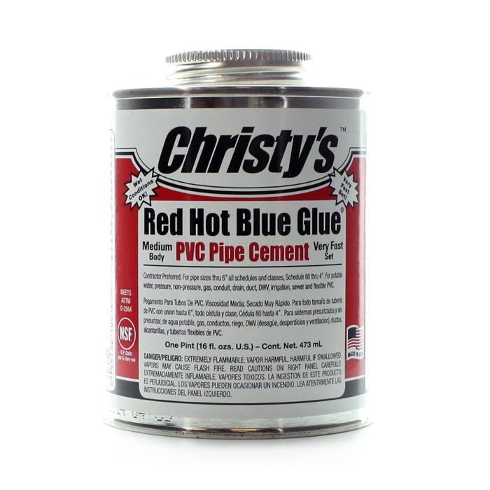Christy Cement Pvc Red Hot Blue Pint | CSTRHRHBVPT24